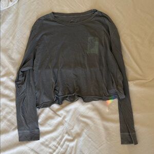 RVCA Gray Long Sleeve Tee